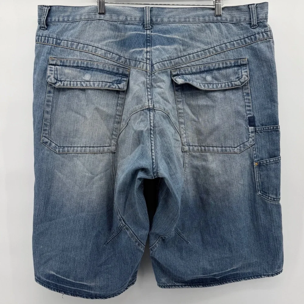 Jordan VTG Denim Shorts Mens 44 Blue Baggy Y2K Jumpman 23 Embroidered‎ Jorts